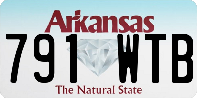 AR license plate 791WTB