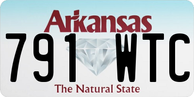 AR license plate 791WTC