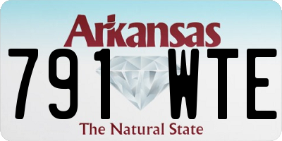 AR license plate 791WTE