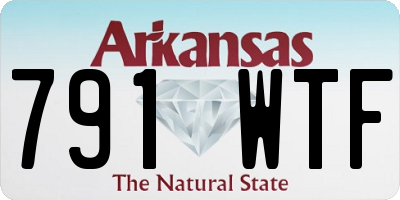 AR license plate 791WTF