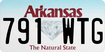 AR license plate 791WTG
