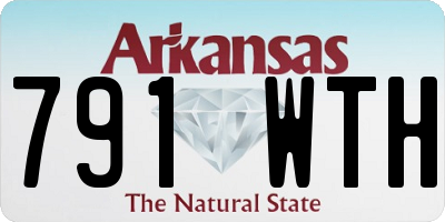 AR license plate 791WTH