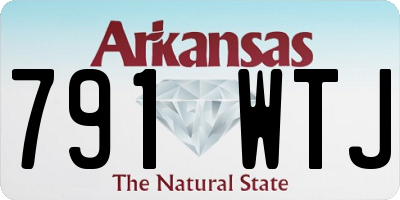 AR license plate 791WTJ