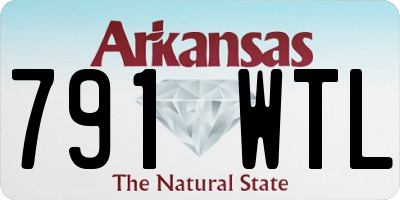 AR license plate 791WTL