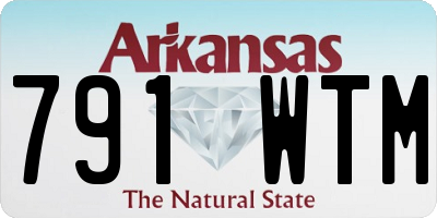 AR license plate 791WTM
