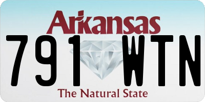 AR license plate 791WTN