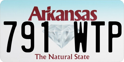 AR license plate 791WTP