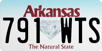 AR license plate 791WTS