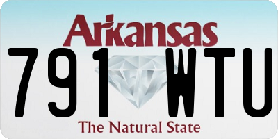 AR license plate 791WTU