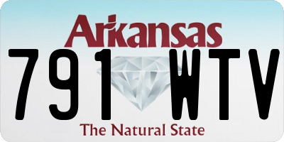 AR license plate 791WTV