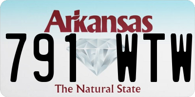 AR license plate 791WTW