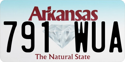 AR license plate 791WUA