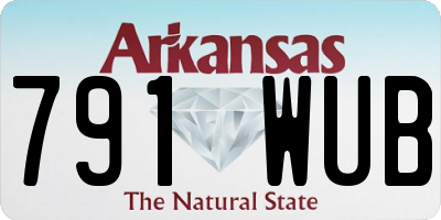 AR license plate 791WUB