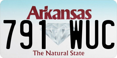 AR license plate 791WUC