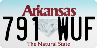 AR license plate 791WUF