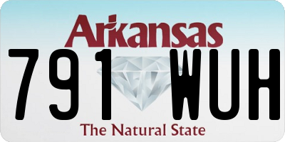 AR license plate 791WUH