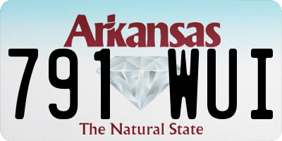 AR license plate 791WUI