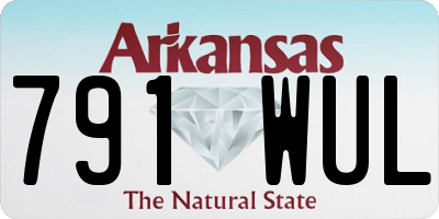 AR license plate 791WUL
