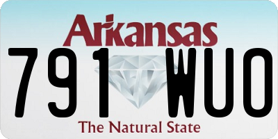 AR license plate 791WUO