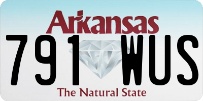 AR license plate 791WUS