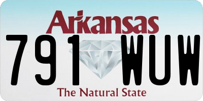 AR license plate 791WUW