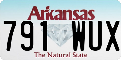 AR license plate 791WUX