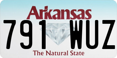 AR license plate 791WUZ