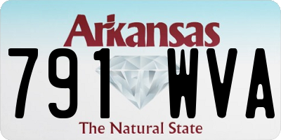 AR license plate 791WVA
