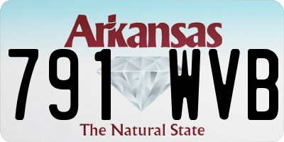 AR license plate 791WVB
