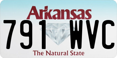 AR license plate 791WVC