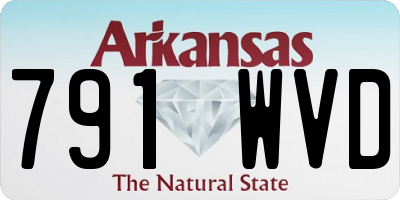 AR license plate 791WVD