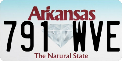 AR license plate 791WVE