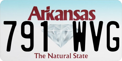 AR license plate 791WVG