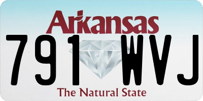 AR license plate 791WVJ