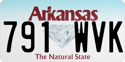 AR license plate 791WVK