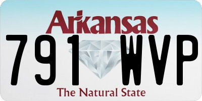 AR license plate 791WVP