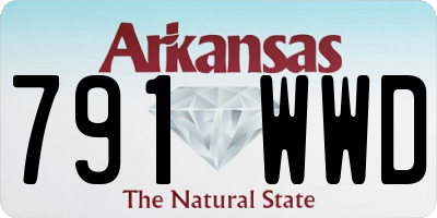 AR license plate 791WWD