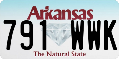 AR license plate 791WWK