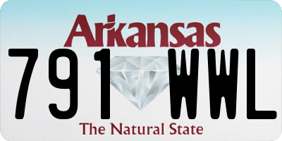 AR license plate 791WWL