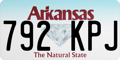 AR license plate 792KPJ