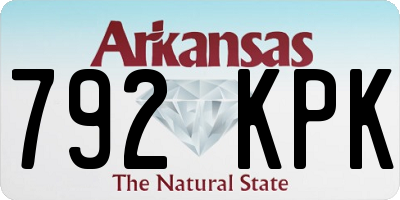 AR license plate 792KPK