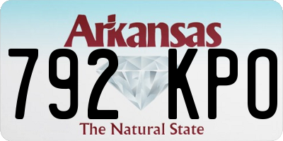 AR license plate 792KPO