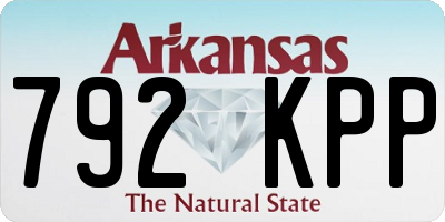 AR license plate 792KPP