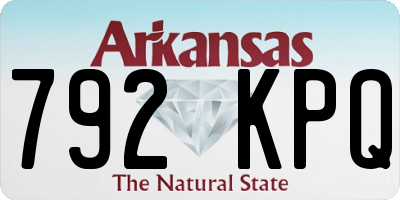 AR license plate 792KPQ