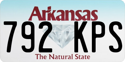 AR license plate 792KPS