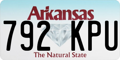 AR license plate 792KPU