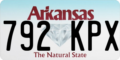 AR license plate 792KPX