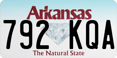 AR license plate 792KQA