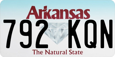 AR license plate 792KQN