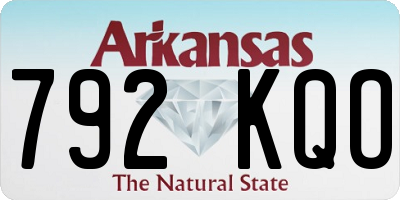 AR license plate 792KQO